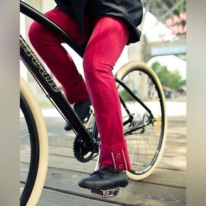 Lululemon Pedal Power Tight, Deepest Cranberry, Size 4